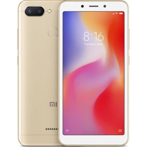 Купить Смартфон Xiaomi Redmi 6, 4.64 ГБ, золотой по цене 5980₽